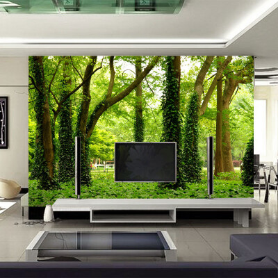 

Green Tree Forest Custom 3D Stereo Large Mural Wallpaper Living Room Sofa Bedroom TV Background Photo Wall Paper Modern Painting