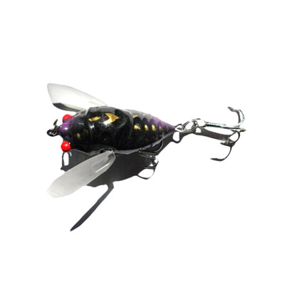 

Vanker Fishing Faux Insect Cicada Design Lure Fishing Tackle Fish Bait Crankbait Kit x2