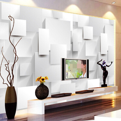 

Modern Minimalist 3D Stereo Geometry Cube Mural Wallpaper Custom Living Room Office Fashionable Interior Wallpaper For Walls 3D