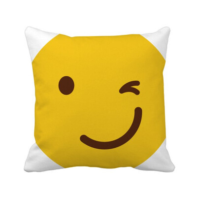

моргни улыбка желтый emoji пример модели площадь бросить подушку включить подушки покрытия дома диван декор подарок