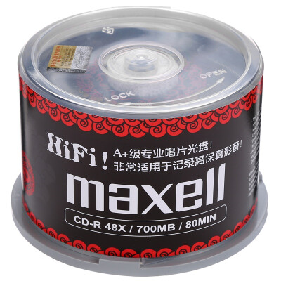 

Maxell CD-R 48 speed 700M Taiwan production barrels 50 pieces of blue line black respect vinyl recording disc