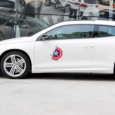 

LMA Loma автомобиль наклейка Captain America щит щит щит сломанной стены 3D автомобиль царапины пасты автомобилей наклейки