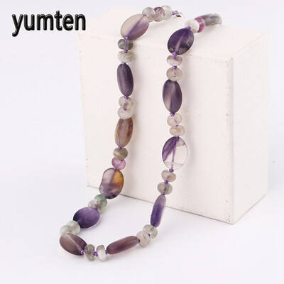 

Yumten Amethyst Necklace Power Природные кристаллы Мужские ювелирные изделия Женщины Стимпанк Заявление Sobretudo Feminino Sakura Card Captor Gift
