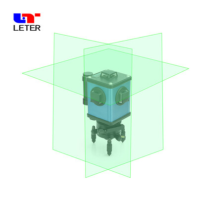 

12 green light wall stickers 3D laser level glare high precision LD electronic leveling lithium battery