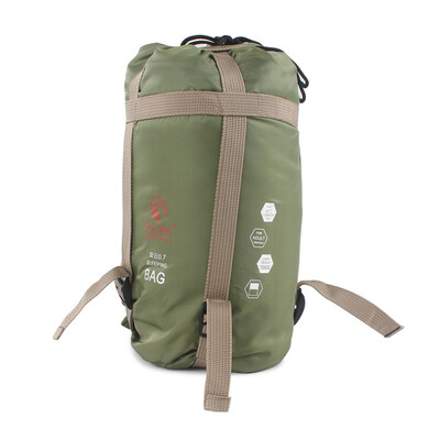 

Red camp outdoor mini sleeping bag spring&summer camping camping bag sleeping bag lunch break adult thin sleeping bag with cap like wings 08kg army green