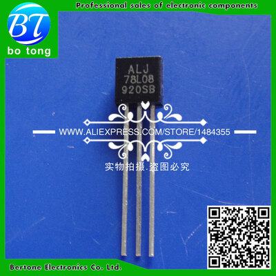 

Free shipping 500PCS TO-92 8V 100mA DIP voltage regulator 78L08 WS78L08 LM78L08