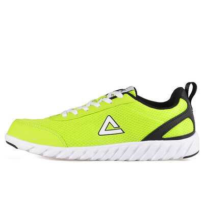 

Peak PEAK men casual shoes fashion mesh breathable wild slip wear resistant sports shoes E61381E acid green black 40 yards