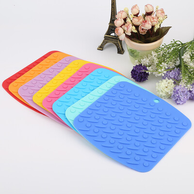 

Silicone Pot HoldersTrivet Mats Heat Resistant to 450 °F Non-slip Insulation Durable Flexible Hot Pads Romdon Color