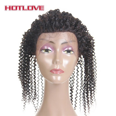 

HOTLOVE Hair 2242 Pre Plucked 360 Lace Frontal Closure Kinky Curly Malaysian Virgin Human Hair With Baby Hair Natural Hairline