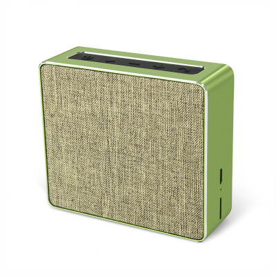 

Zun special JONTER M10 metal Bluetooth speaker portable outdoor speaker audio subwoofer notebook speaker card speaker computer speaker grass green