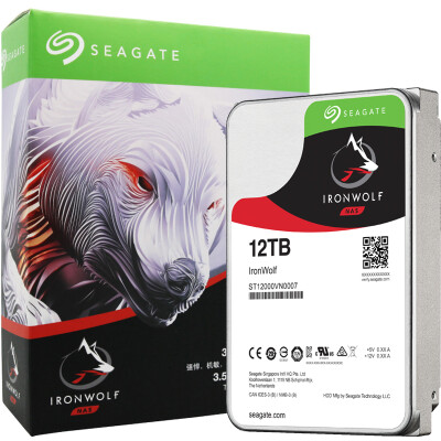 

SEAGATE Cool Wolf Series 12TB 7200 to 256M SATA3 Network Storage NAS Hard Drive ST12000VN0007