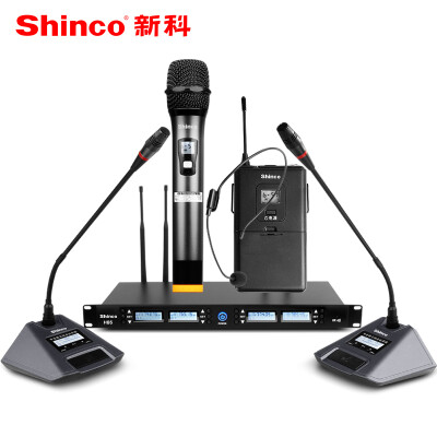 

Shinco H85 Один-шесть беспроводных микрофонов Регулируемая частота Handheld Conference Training Home Беспроводной микрофон