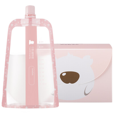 

Small white bear breast milk storage bag multi-function milk storage bag juice storage bag 220ML 30 piece 09779