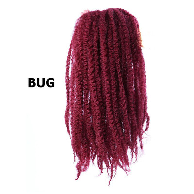 

8 inch Ombre Marlybob Crochet Braids 3pcs/pack Afro Kinky Twist Hair 90g/pack Synthetic Crochet Hair Extensions