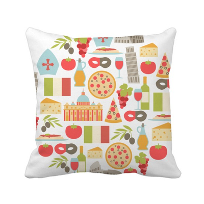 

Italy The Leaning Tower of Pisa Roman Square Throw Pillow Insert Cushion Cover Home Sofa Decor Gift