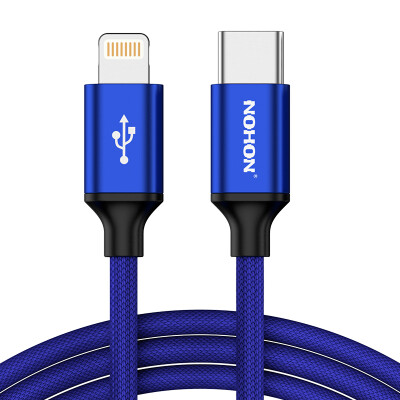 

NOHON Lightning to Type-C Apple data cable charging cable Macbook to connect the Apple phone blue