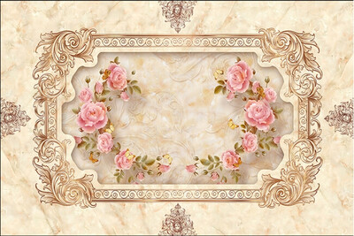 

Photo wallpaper 3D rose European style retro imitation soft murals bedroom living room TV backdrop non-woven wallpaper mural
