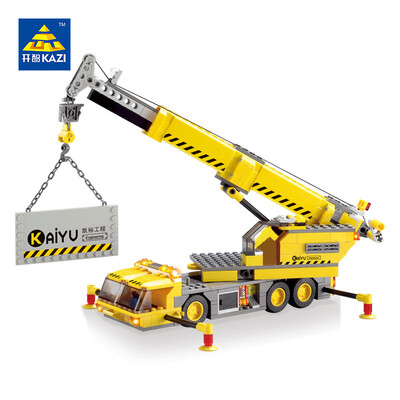 

KAZI 8045 380Pcs City Crane Lift Модельное здание Блоки детские игрушки для детей совместимые знаменитые брендовые кирпичи brinquedos