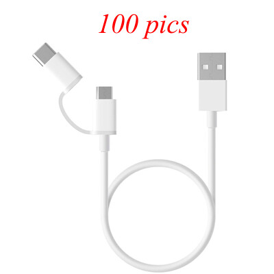 

Original Xiaomi 2 in 1 Micro USB Type-c Cable Sync Fast Quick Charger Data Type C Charging Cable For M6 Huawei Samsung Asus LG