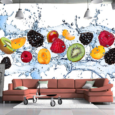 

Custom Wall Painting Fresh Fruit Photo Wallpaper Ресторан Гостиная Кухня Фон Настенная роспись Нетканые обои Современная