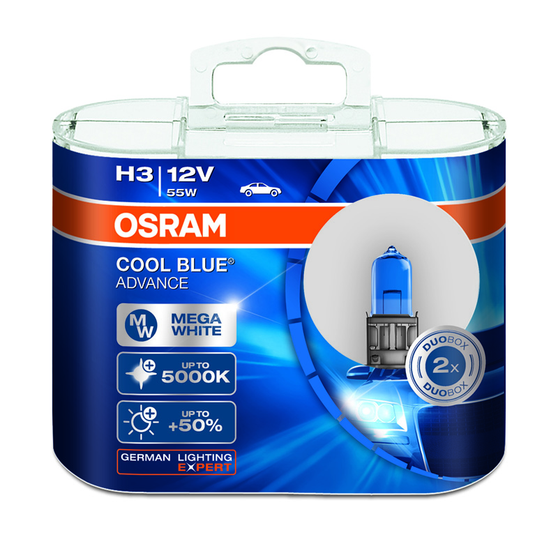 

OSRAM OSRAM halogen upgrade lamp HB3 dazzling blue series 9005CBA color temperature 5000K brightening 50 12V car headlights high beam is subject to vehicle matching results