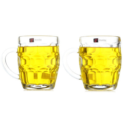 

Jingdong supermarket] Li respect beer glass glass cup (565ml) large capacity pineapple bar beer cup (2 loaded