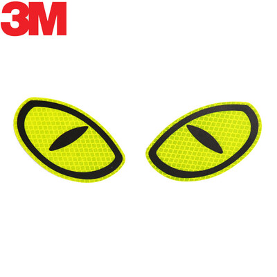 

3M reflective big eyes safety warning car scratches car stickers car stickers 1036cm fluorescent orange