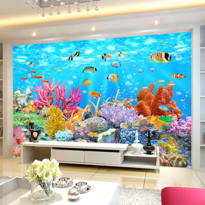 

Custom Photo Wallpaper Coral Underwater World 3D Wall Painting Decorations Living Room TV Background Wall Covering 3D Wallpaper