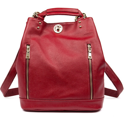 

HMILY Women Backpack Genuine Leather Female Shoulder Bag Zipper Trendy School Bag Student Natural Leather Ladies Travel Backpack