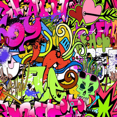 

Graffiti Boys Urban Art обои для рабочего стола Обои для рабочего стола Уличная культура Обои Wall Art Mural Bedroom Hallway Kid Room Decor