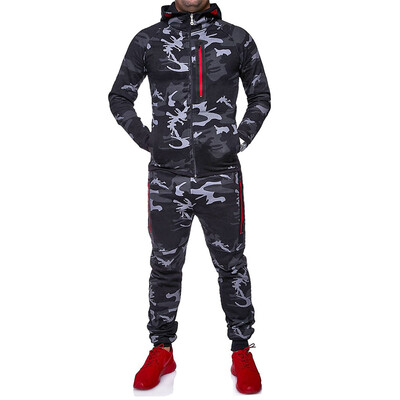 

New Men Fashion 2 Parts Hooded Sweatshirt&Sport Pants Set