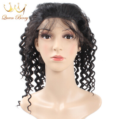 

High Quality Deep Wave Lace Frontal Wigs Remy Virgin Hair