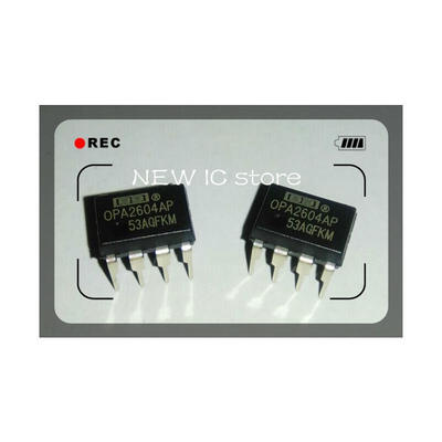 

Free Shipping 50PCS OPA2604 OPA2604AP Dual FET-Input Low Distortion Operational Amplifiers DIP-8 new best price