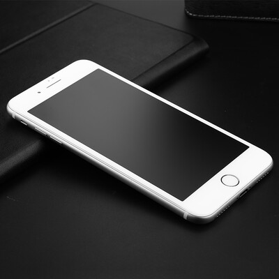 

Bonks apple iPhone8 Plus7 Plus full-screen coverage steel film mobile phone anti-glare anti-reflection eye mask 3D full-screen not broken white