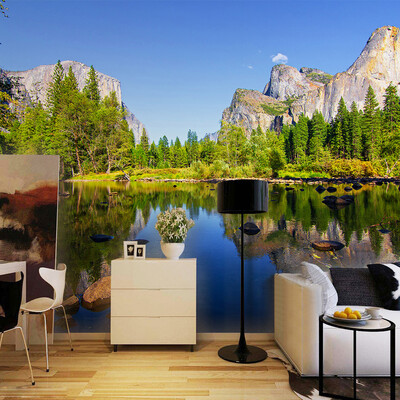 

Custom 3D Poster Photo Wallpaper Blue Sky Scenic Landscape Inverted Image Living Room Background Photography Wall Mural Painting