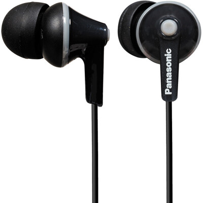 

Panasonic Panasonic RP-HJE125GK-K fun in-the-ear headphones black wear comfortable isolated noise sound quality clear