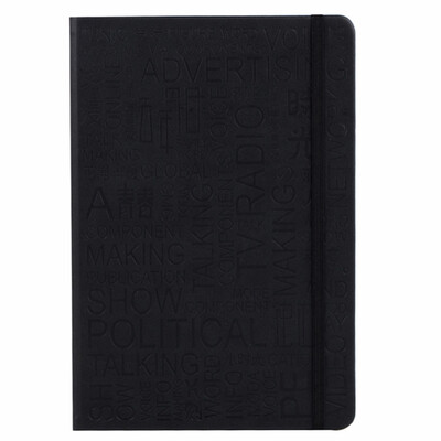 

Guangbo 120 sheets of 25k leather notebook reading notebook student supplies black GBP0545
