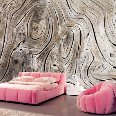 

Custom Wall Mural Non-woven Wallpaper Retro Wood Grain Abstract Art Painting Living Room Sofa TV Background Photo Wall Paper 3D