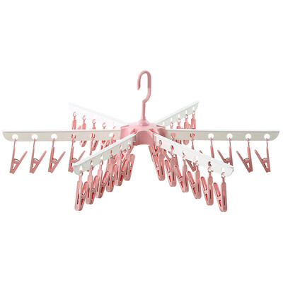 

clothespin windproof collapsible cool drying rack Ouer color