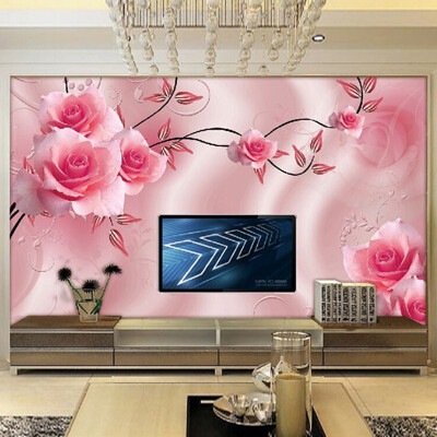 

Custom 3D Photo Wallpaper Modern Minimalist Fashion Rose Wall Mural Luxury Villas Living Room TV Backdrop Wall Paper Home Decor