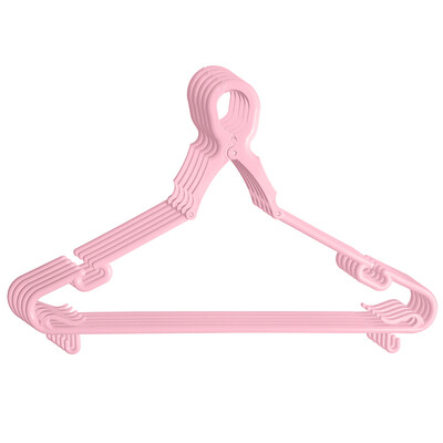 

Green source buckle type windproof hanger clothes rack drying rack household clothes support plastic clothes hook hanger pink 15 Pack