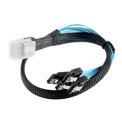 

Мини-САС 4и разъема SFF-8087 36Р 36-контактный разъем для 4 по SATA 7-Контактный Переходник-Разветвитель кабеля 0.5 м
