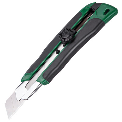 

Deli deli 25mm rubberized heavy duty utility knife knob wallpaper knife out of the box knife with 3 blades DL0035