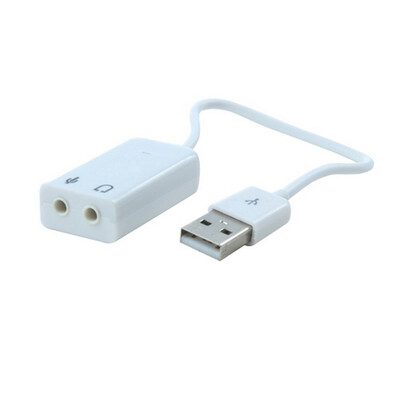 

USB Full-Speed Virtual 7.1 Channel Audio Sound Card Adapter LED Indicator