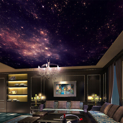 

Custom Murals 3D Star Nebula Night Sky Wall Painting Потолочные обои для оспы