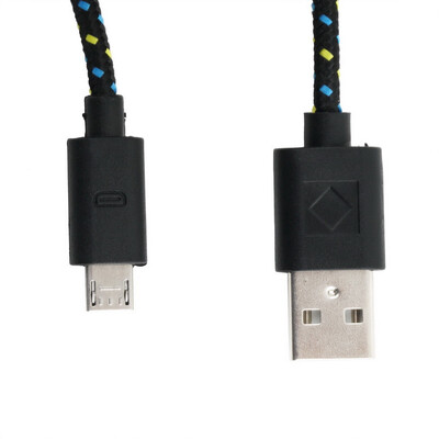

3M/10FT Hemp Rope Micro USB Charger Sync Data Cable Cord for Cell Phone