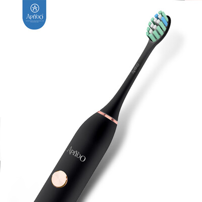 

AiYi ApiYoo electric toothbrush adult P7 rechargeable vibration sonic toothbrush couple models unisex titanium black