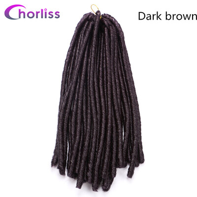 

Chorliss 14" 30strandsPc Dreadlocks Ombre Synthetic Crochet Twist Braids Hair Extensions Low Temperature Fiber Soft Dread Hair