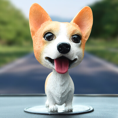 

Jun Hao car ornaments shaking head car cartoon doll jewelry car shaking head dog doll Huang Keji