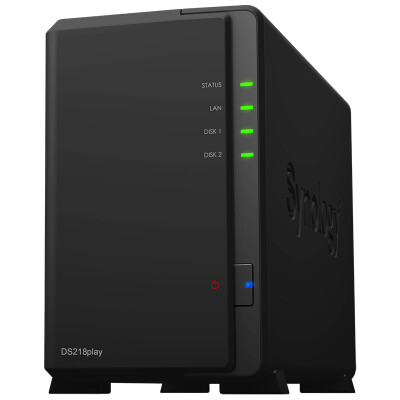 

Synology DS218play Quad Core 2-bay NAS Network Storage Server (with no internal hard drive